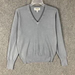La Mode Sweater Men's Medium 100% Super Soft Acrylic Gray Adults‎ M
